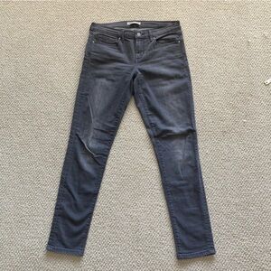 Banana Republic Dark Grey Skinny Jeans Pants Size 29 Stretch Premium Denim EUC